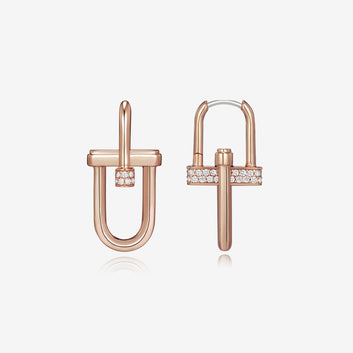 Dual D.D Silver Earring JDREP3S40ZC