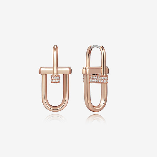 Dual D.D Silver Earring JDREP3S40ZC