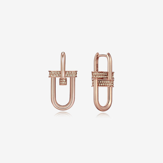 Dual D.D Gold Earring JDRER3S434S