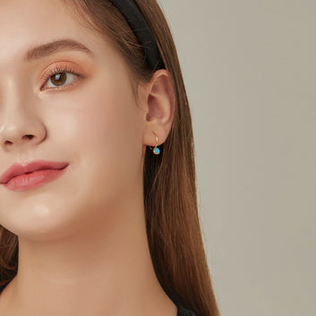 [December Birthstone] Debon D.D Gold Earring JDRERYS46BL