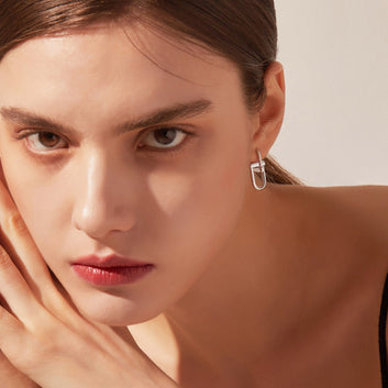 Dual D.D Silver Earring JDRET3S41XX