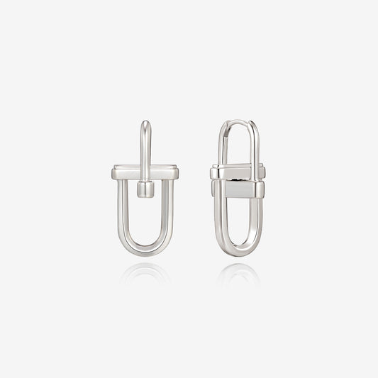 Dual D.D Silver Earring JDRET3S41XX
