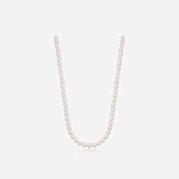 Signature. D Gold Pearl Necklace JDRNR3S716W (5mm)