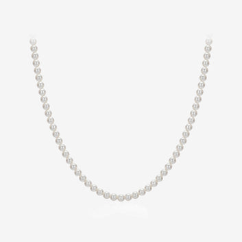 Signature. D Gold Pearl Necklace JDRNR4F826W (4mm)