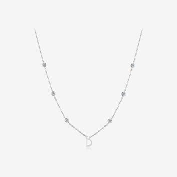 Miss. Doux Silver Necklace JDRNT3F84ZC
